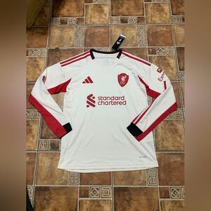 Adidas Liverpool 2025/26 Long Sleeve Jersey Size M